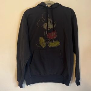 Disney Black Hoodie with Mickey Mouse Design